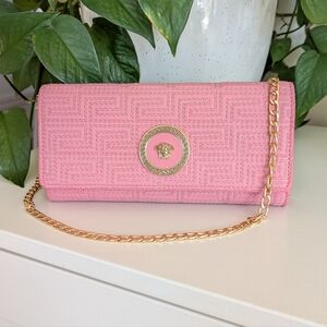 Pink Versace long wallet